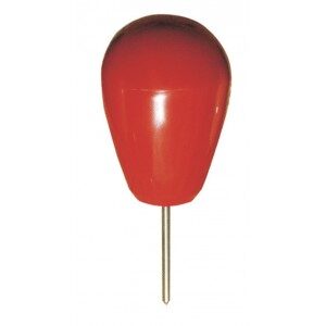 Red golf course tee marker