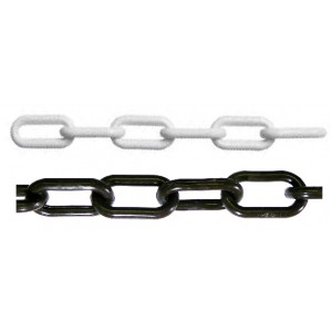 Plastic Chain - 6mm - White - 25m length